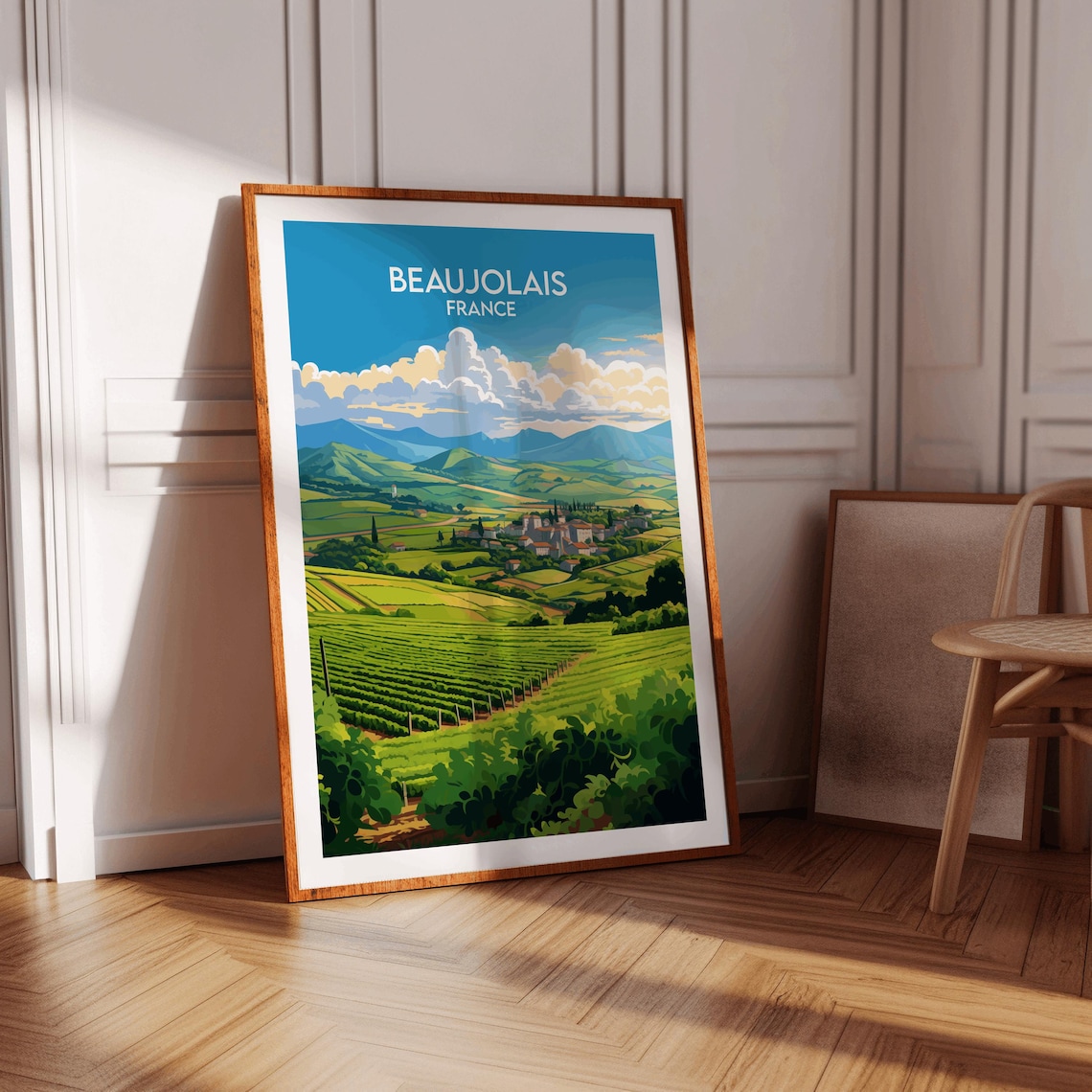 Beaujolais Vineyards Travel Poster, France - Image 3