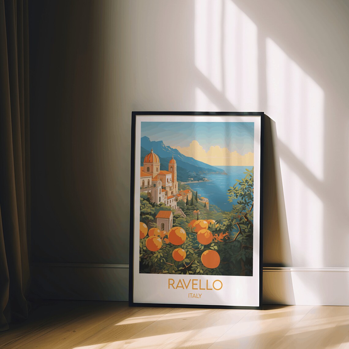 Ravello Amalfi Coast Travel Poster, Italy Print - Image 2
