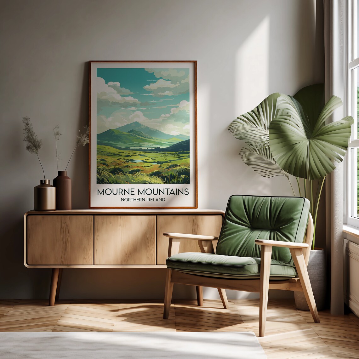 Mourne Mountains Travel Print Wedding Poster - Image 2