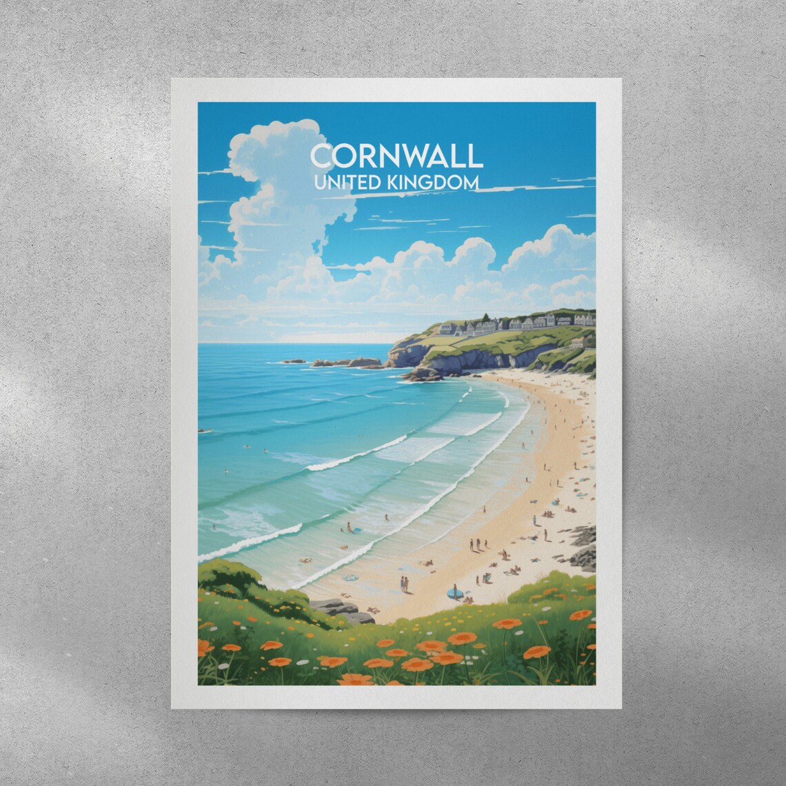 Cornwall Travel Print, United Kingdom Poster - Image 5