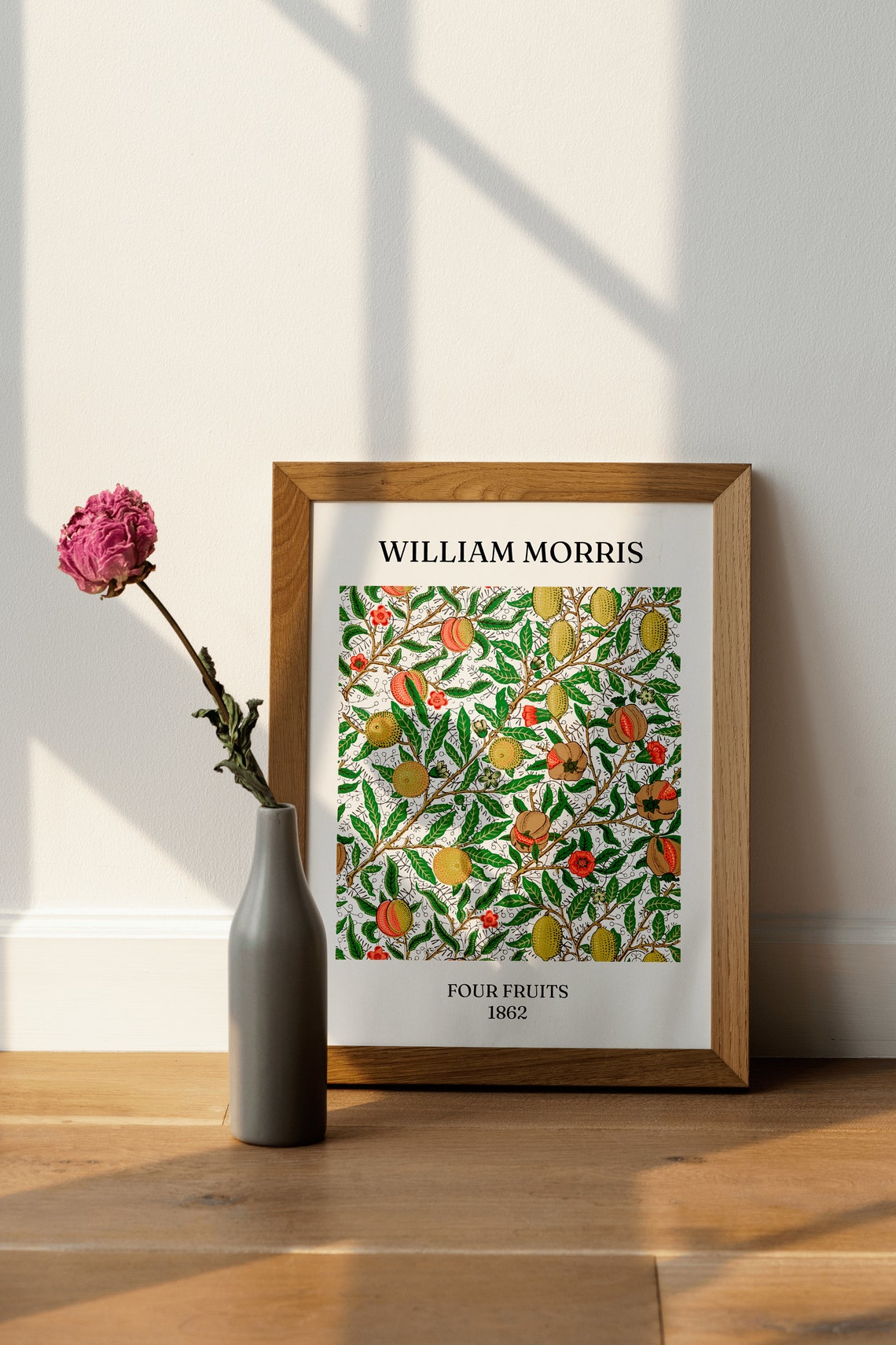 William Morris Four Fruits 1862 Textile Pattern Artwork Poster - Image 4