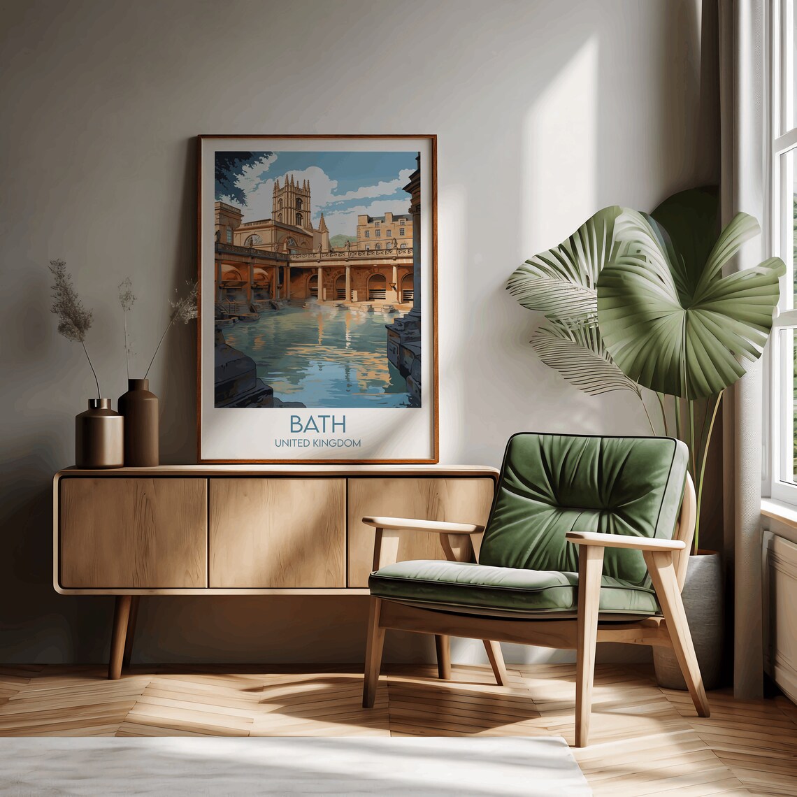 Bath Travel Poster, United Kingdom Custom Print - Image 2