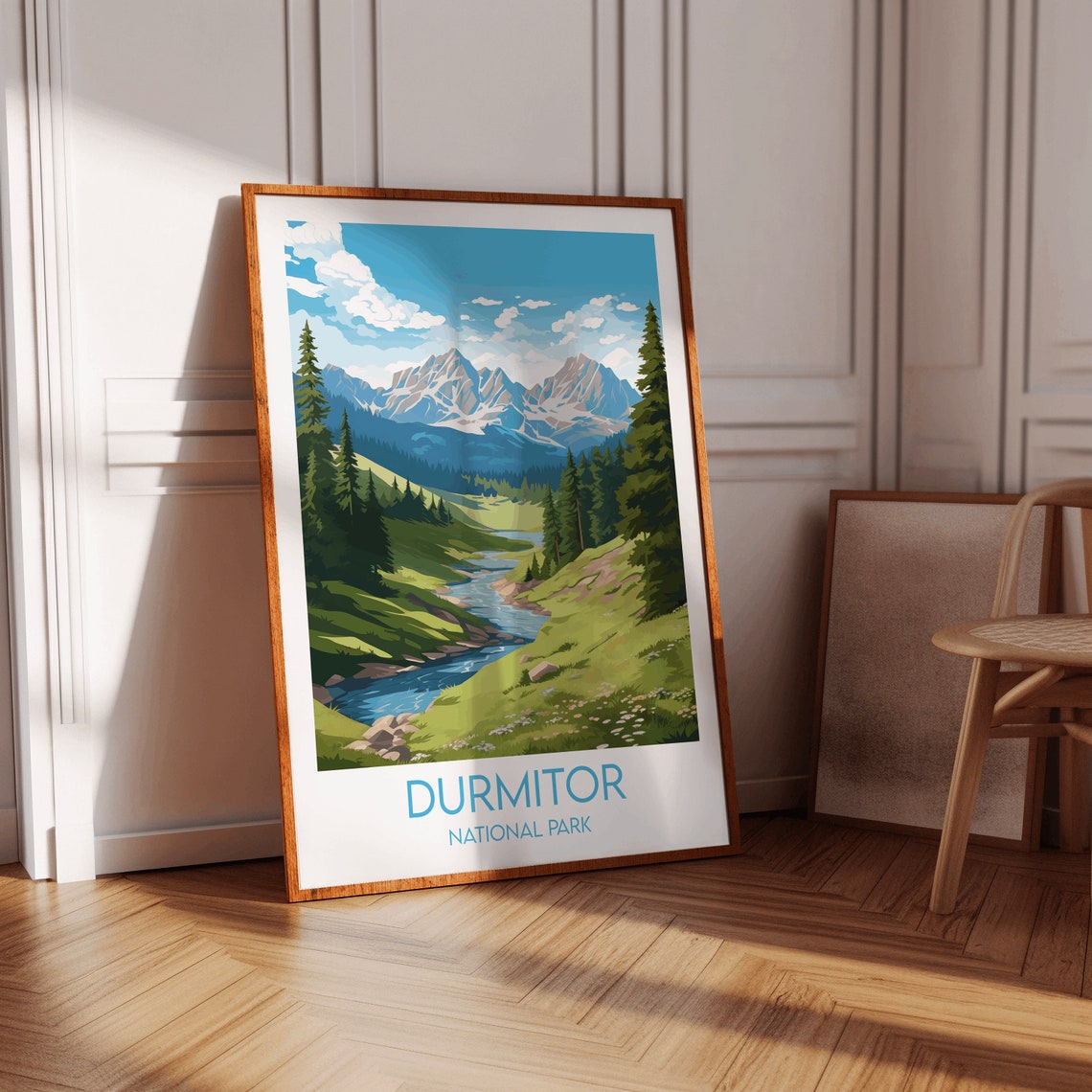 Durmitor National Park Montenegro Mountain River Valley Poster - Image 4