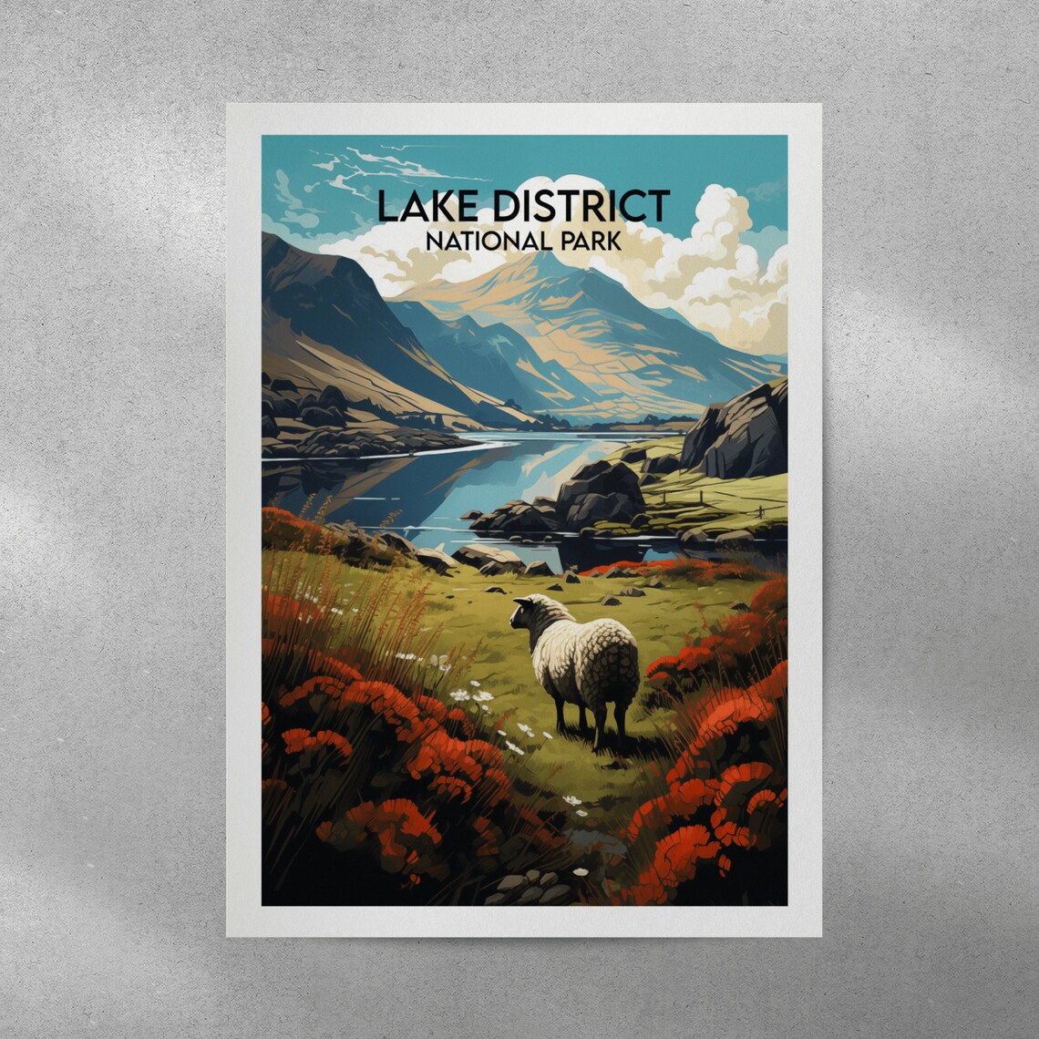 Lake District National Park Custom Travel Poster - Image 4