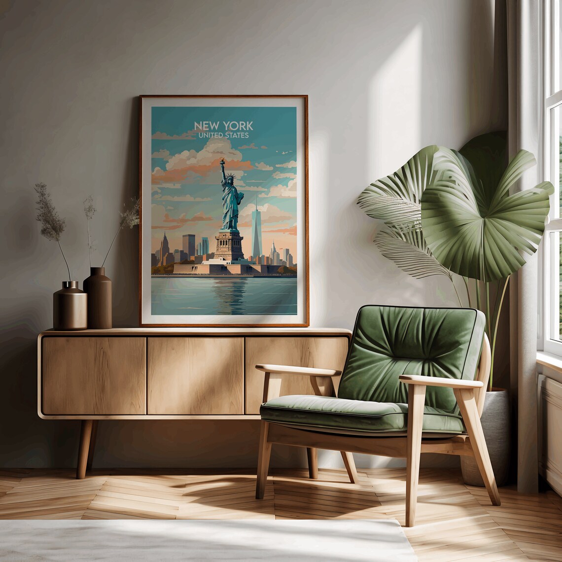 New York Travel Poster, Statue Of Liberty Print - Image 3