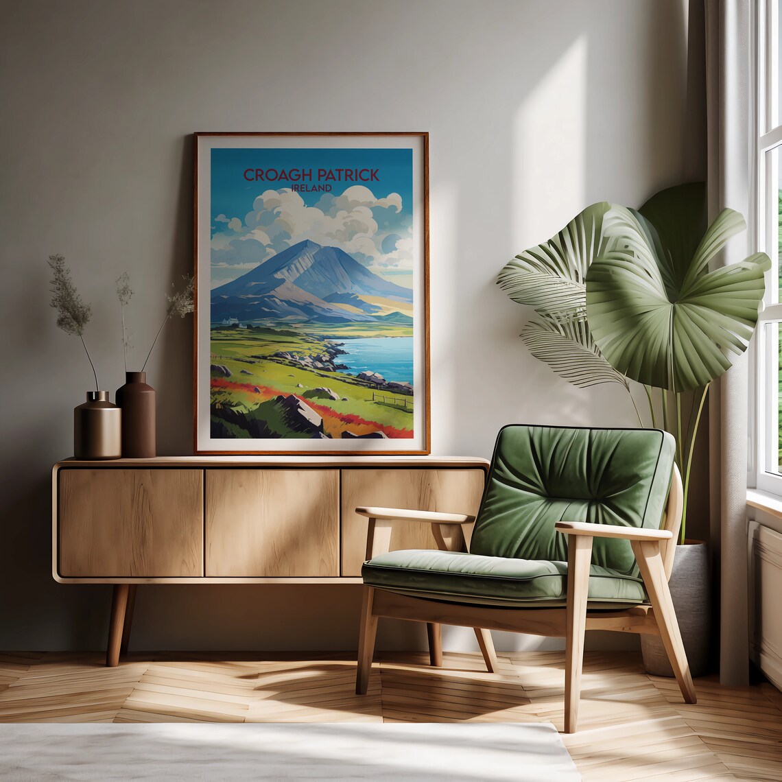 Croagh Patrick Travel Poster, Ireland Wall Art Print - Image 2