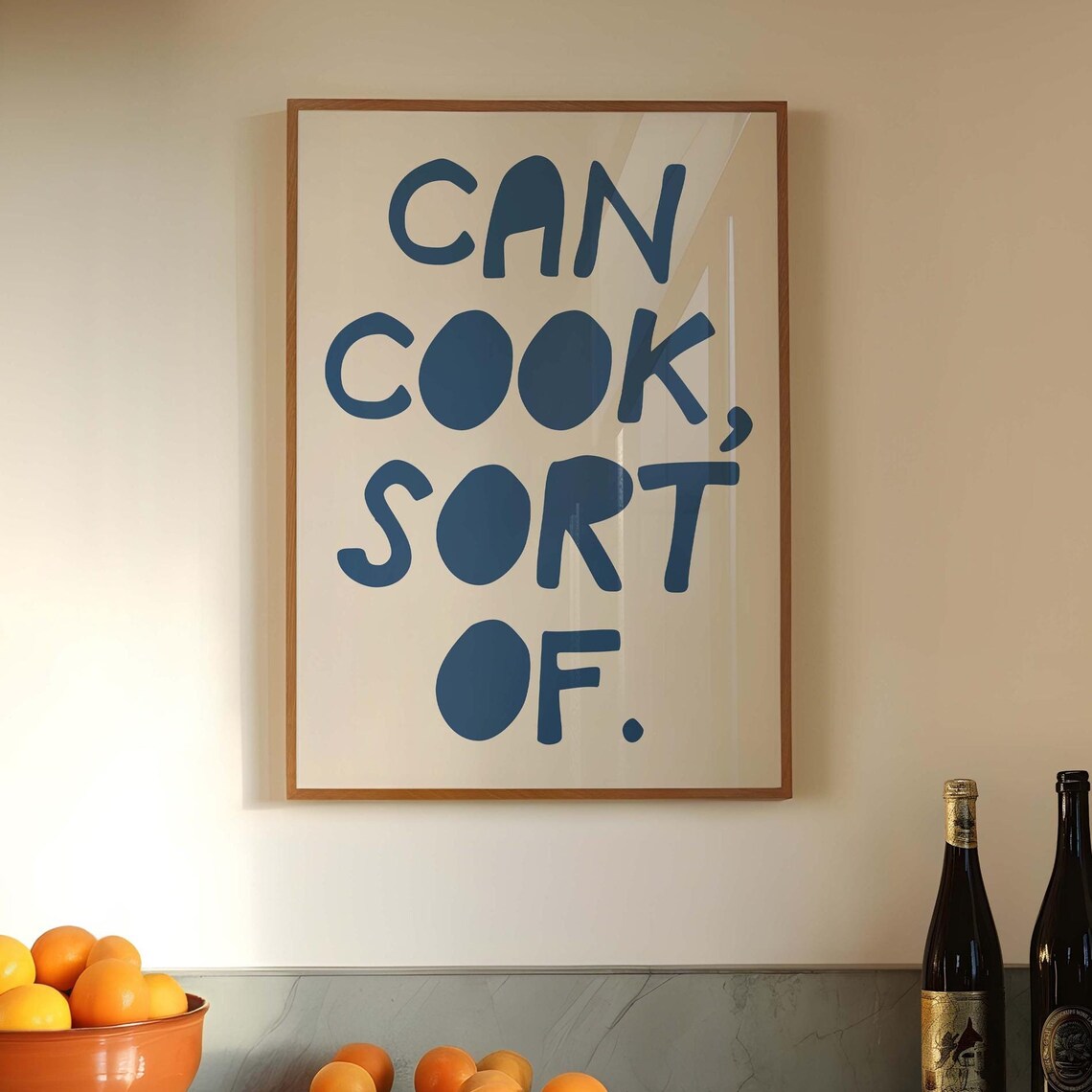 Can Cook Sort Of, Funny Kitchen Quote Poster