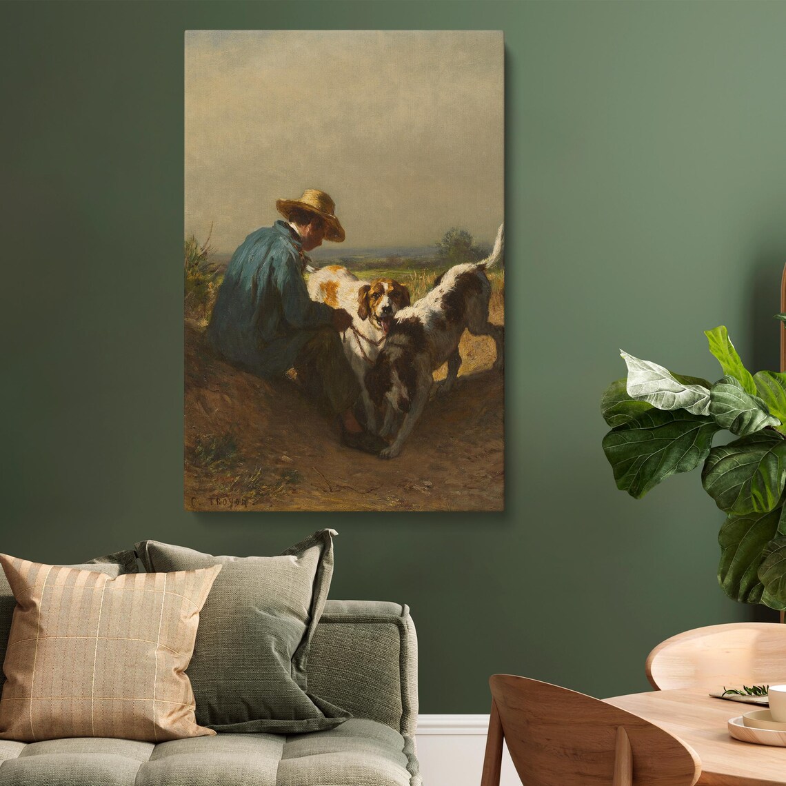 The Gamekeeper, Vintage Hunting Scene Wall Art - Image 3