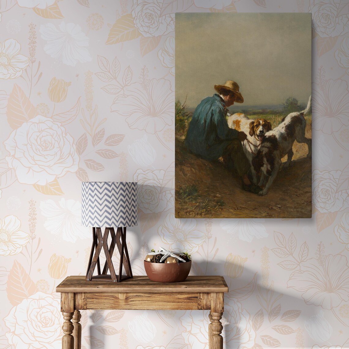 The Gamekeeper, Vintage Hunting Scene Wall Art