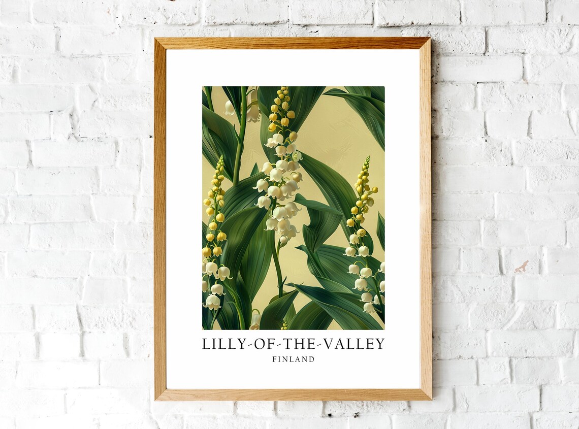 Lily of the Valley Finland National Flower Art Print