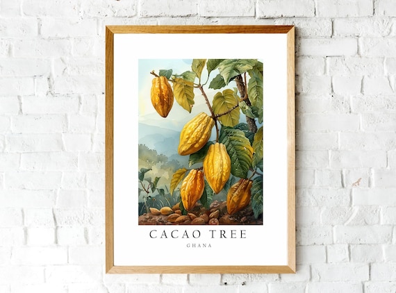Cocoa Tree, The National Of Ghana Art Print