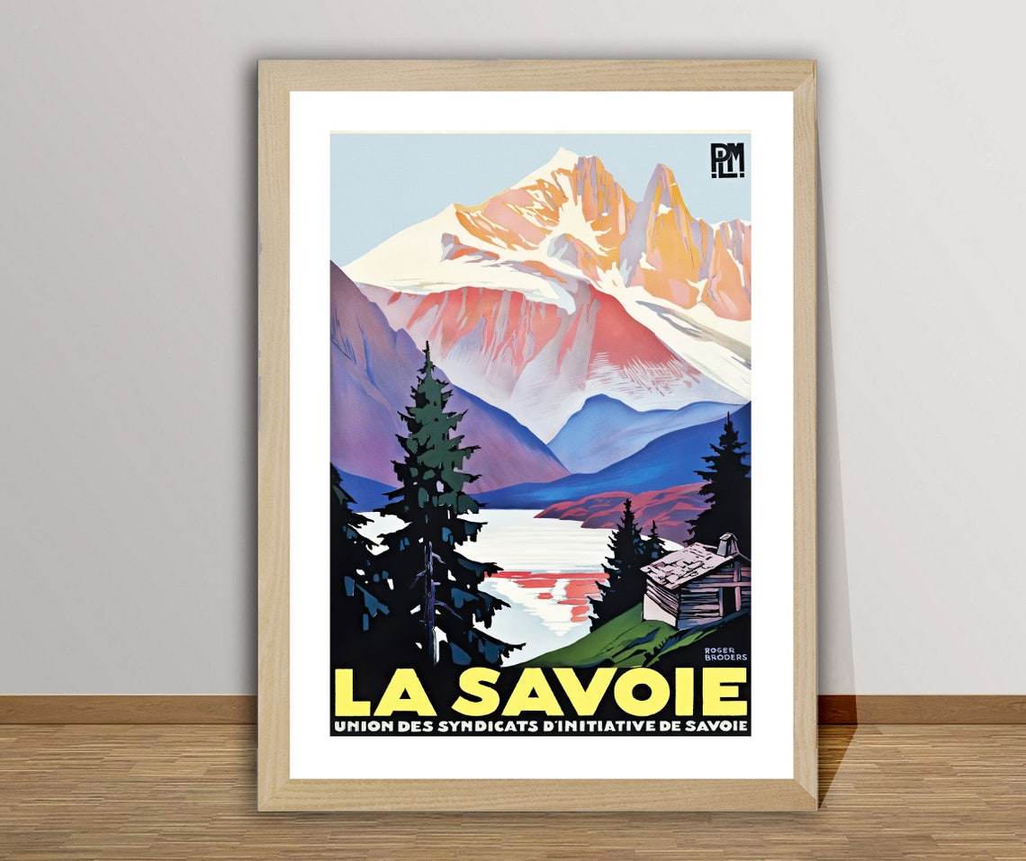 La Savoie France Union Des Cyndicats Dinitiative De Savoie Sport In France Travel In France Museum Quality Print