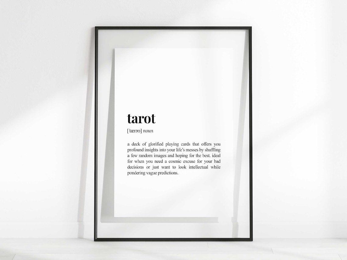 Funny Tarot Definition, Sarcastic Gift for Tarot Reader - Image 2