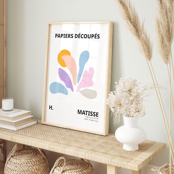 Henri Matisse The Cut Outs Pastel Leaf Shapes Colorful Art Poster