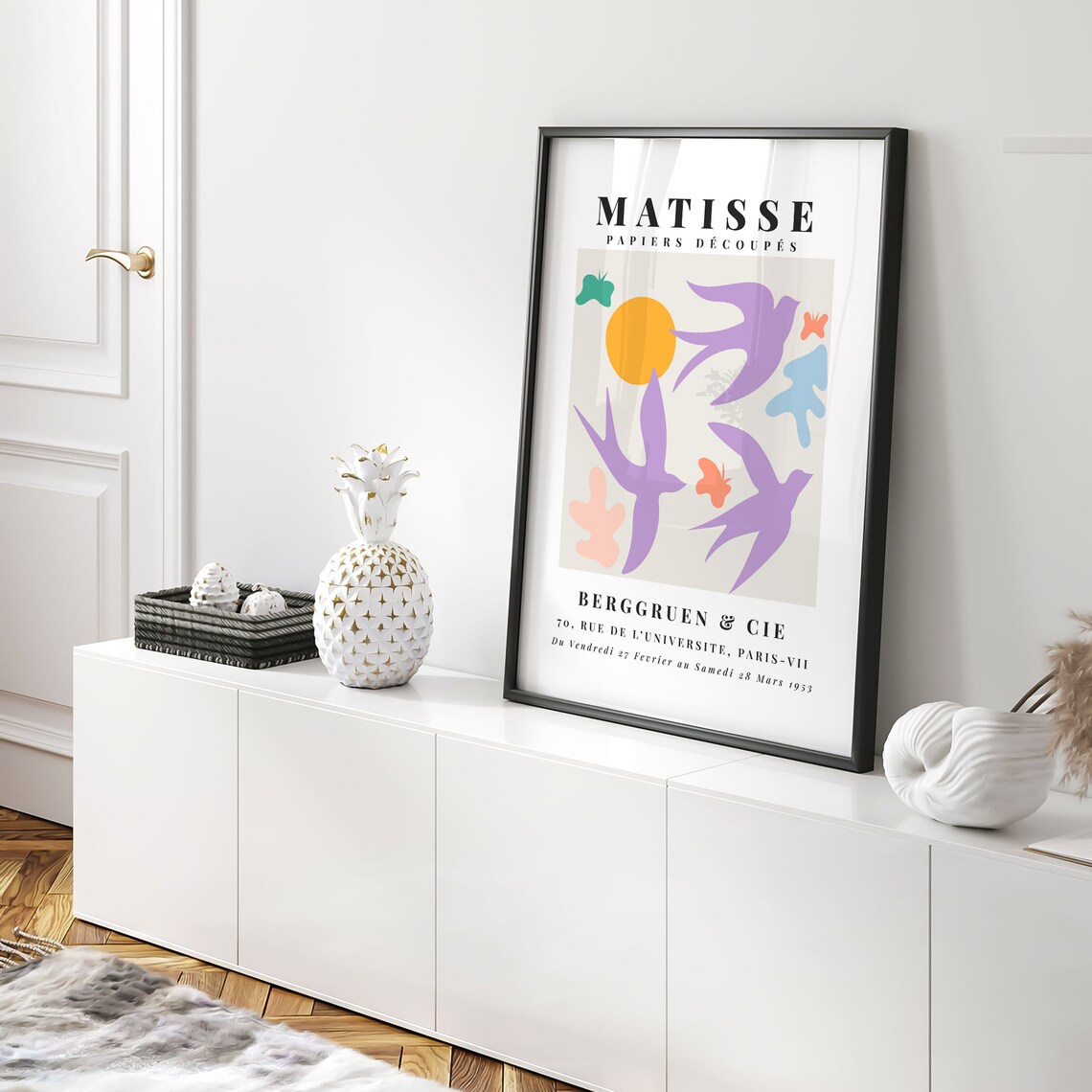Henri Matisse Purple Birds Sun Papiers Decoupes Paris Poster - Image 5