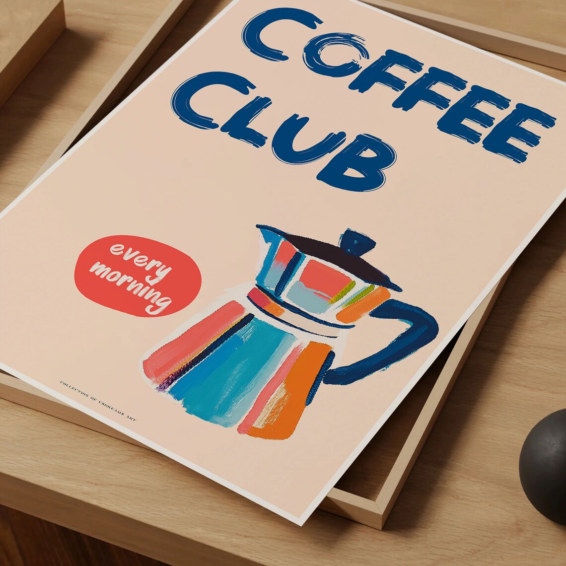 Coffee Club Poster, Cute Kitchen Decor Art Print - Image 4