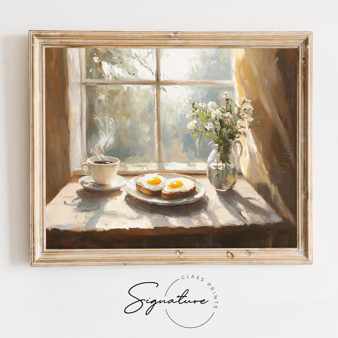 Sunlit Breakfast Eggs Toast And Coffee Cozy Morning Kitchen Wall Art