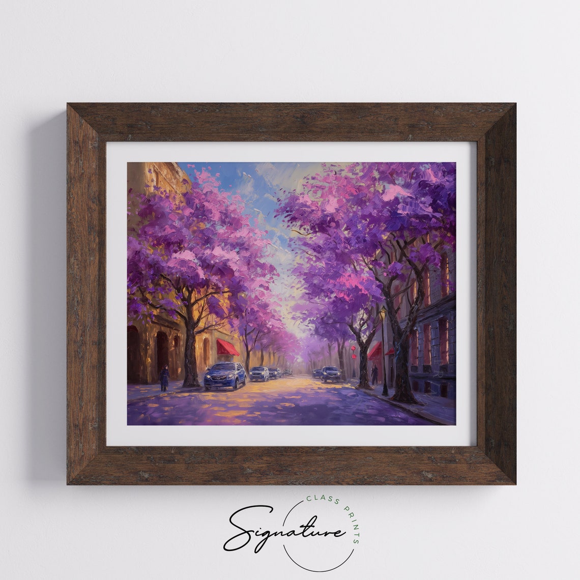 Blooming Jacaranda Trees On European Street Spring City Poster - Image 5
