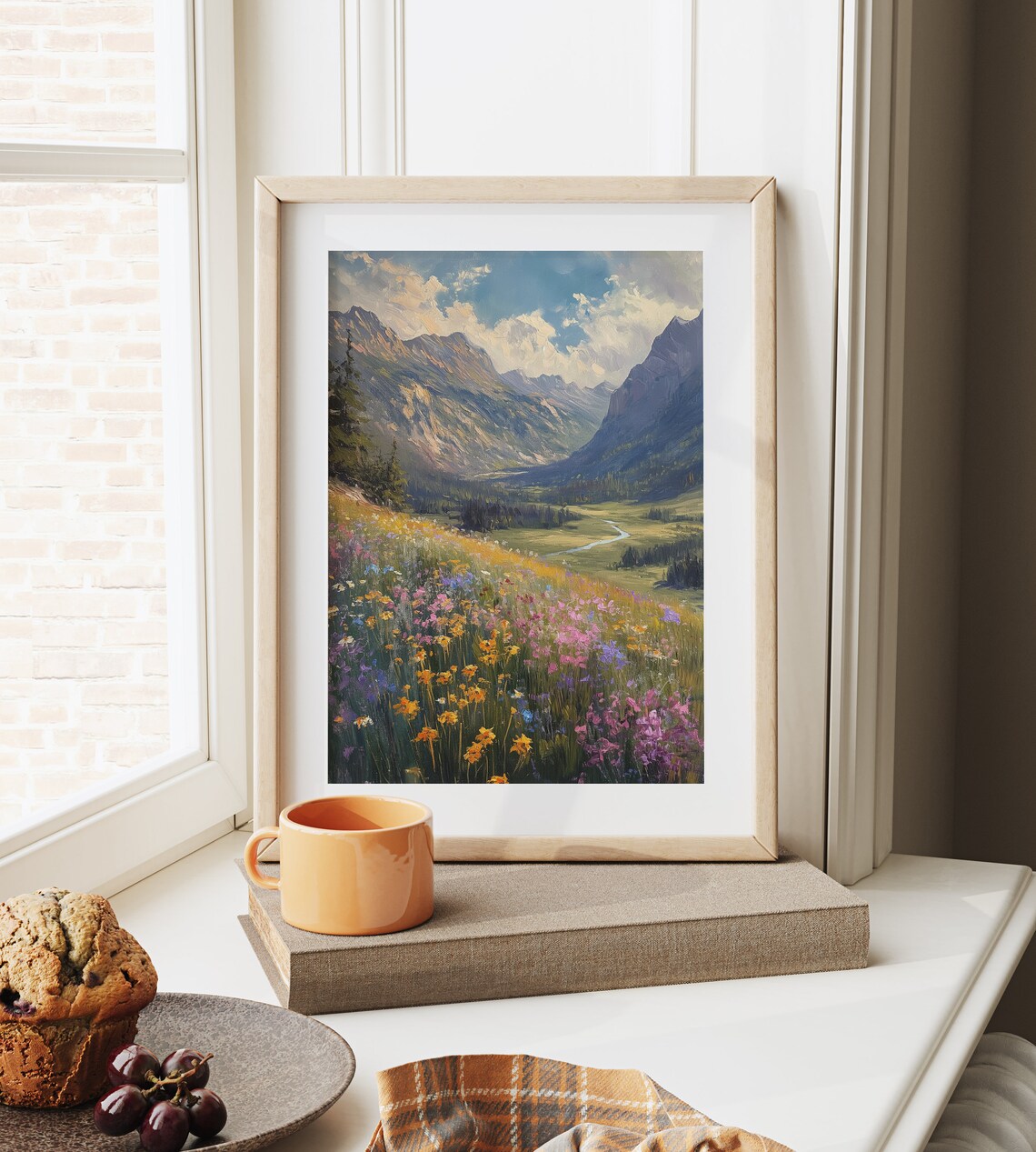 Alpine Valley In Spring Art Print, Mountain Landscape - Image 6