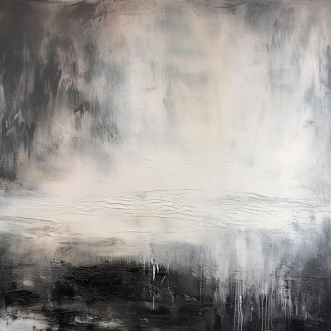Abstract Painting, Minimalist Landscape Art