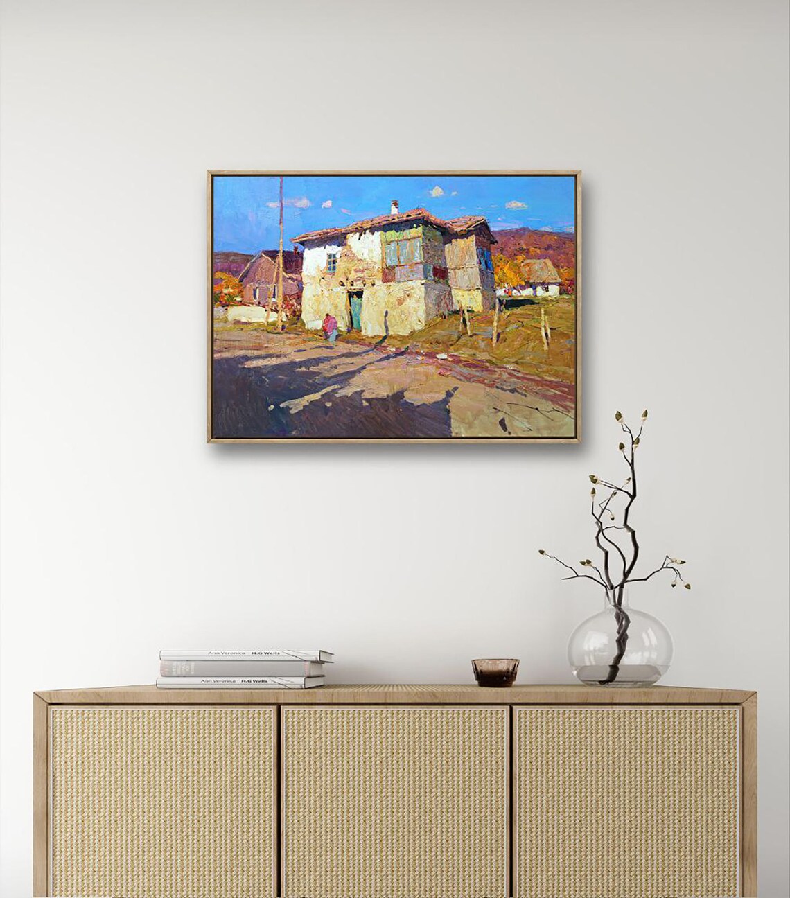 Sunny Autumn Day In An Old Village, Art Print - Image 2