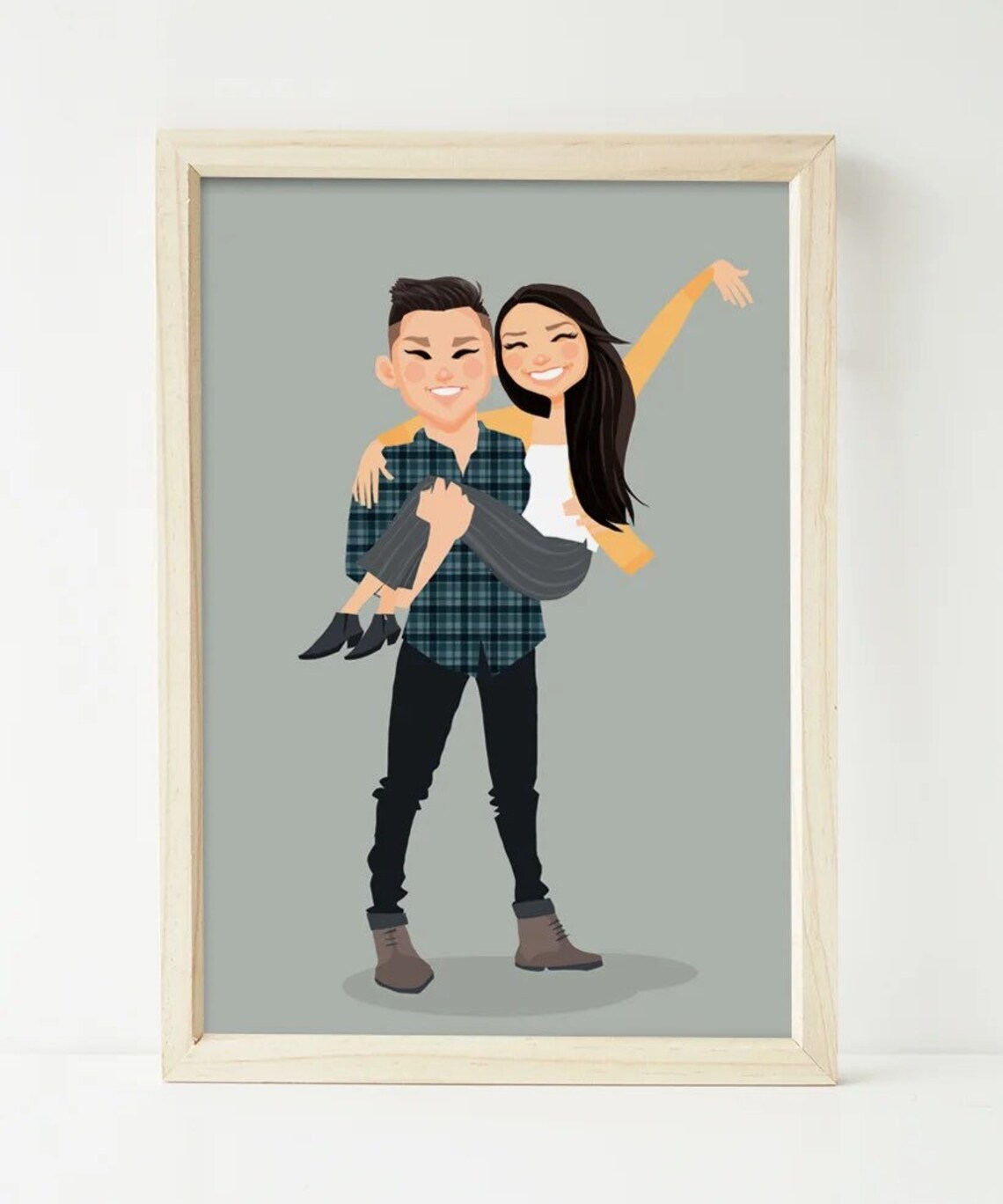 Special Pose Costume Drawing, Personalized Birthday Gift