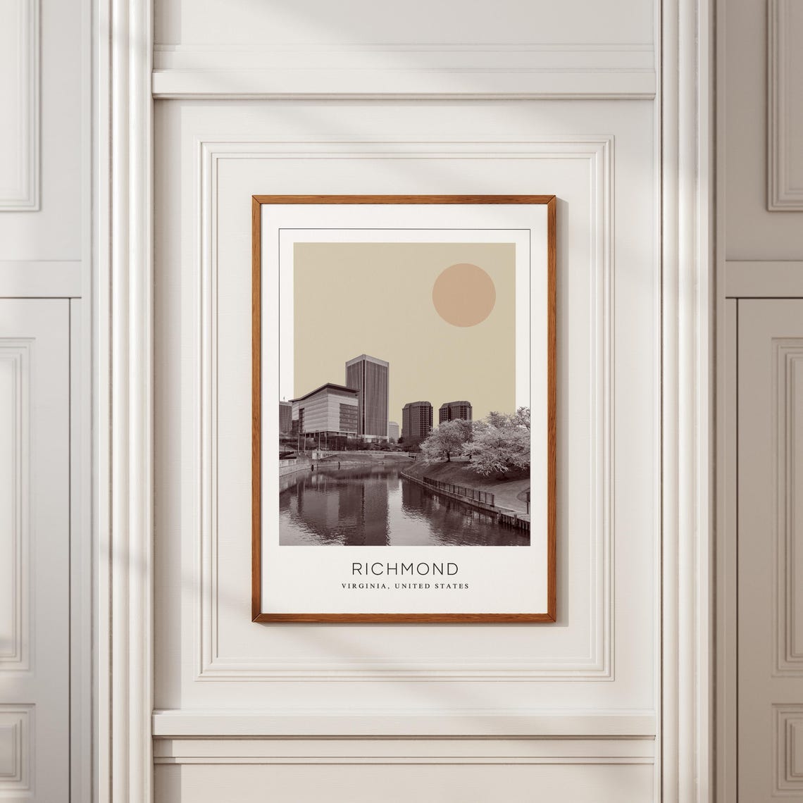 Richmond Virginia Canal Walk Riverfront Minimalist Travel Poster - Image 2