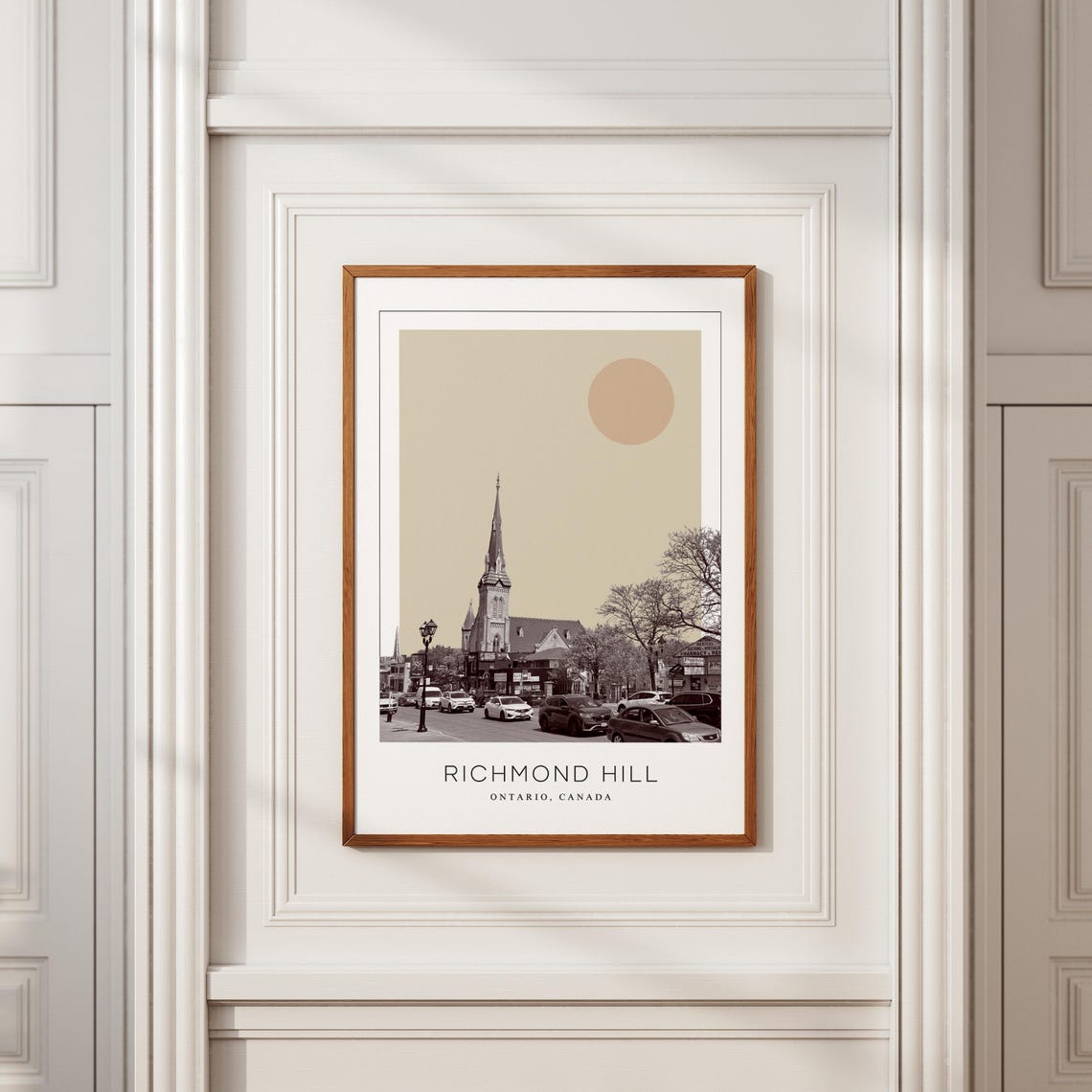 Richmond Hill Ontario Church Main Street Minimalist Travel Poster - Image 2