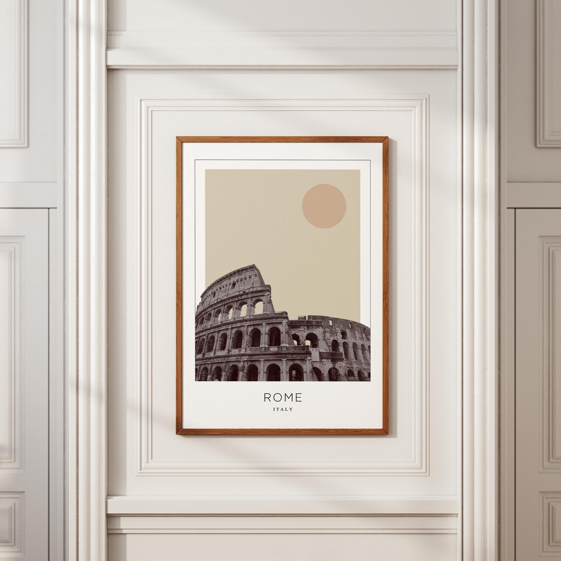 Rome Minimalist Travel Poster, Italy Art Print - Image 2
