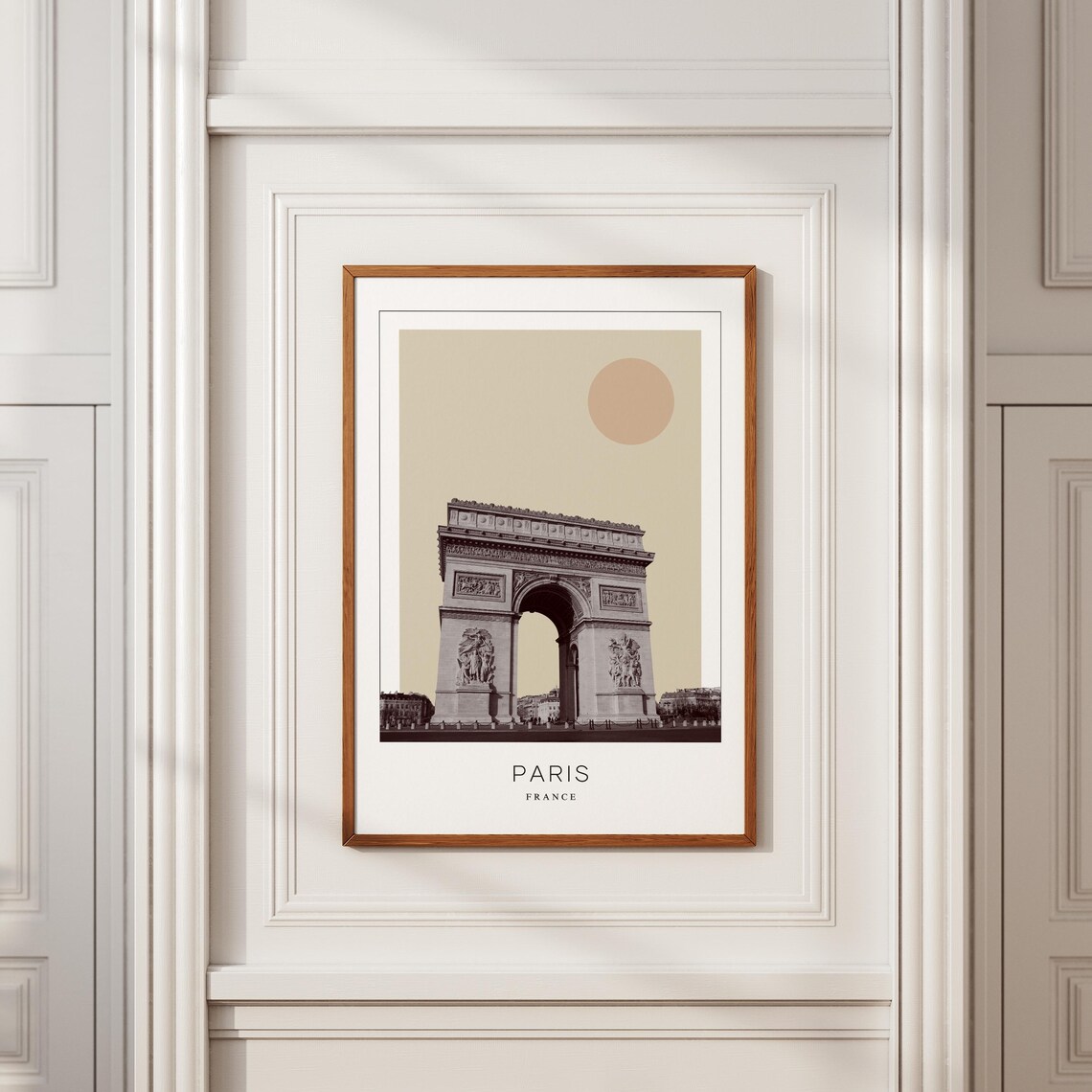 Paris France Arc de Triomphe Minimalist Travel Landmark Poster - Image 2