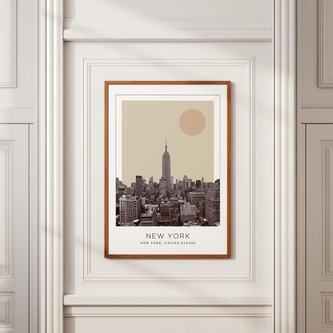 New York Empire State Building Rising Over Manhattan Skyline Poster - Image 2