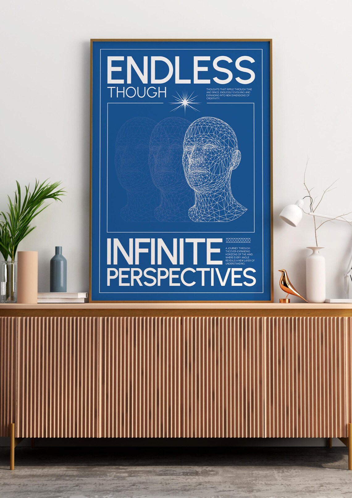 Endless Thought, Infinite Perspectives Retro Poster - Image 3