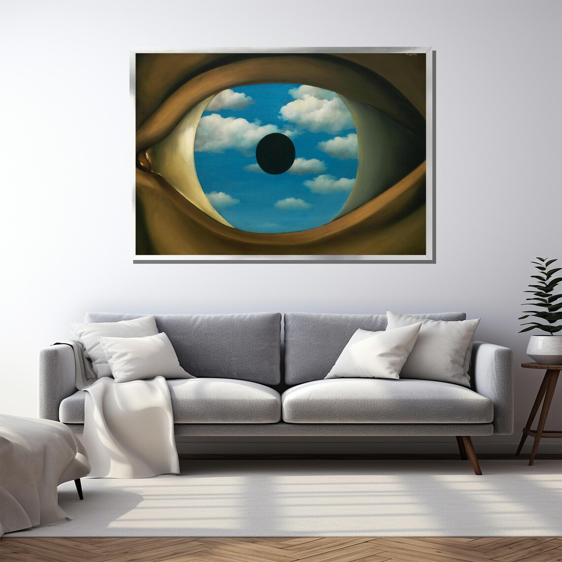 Ren Magritte The False Mirror, Surrealist Art Print - Image 5