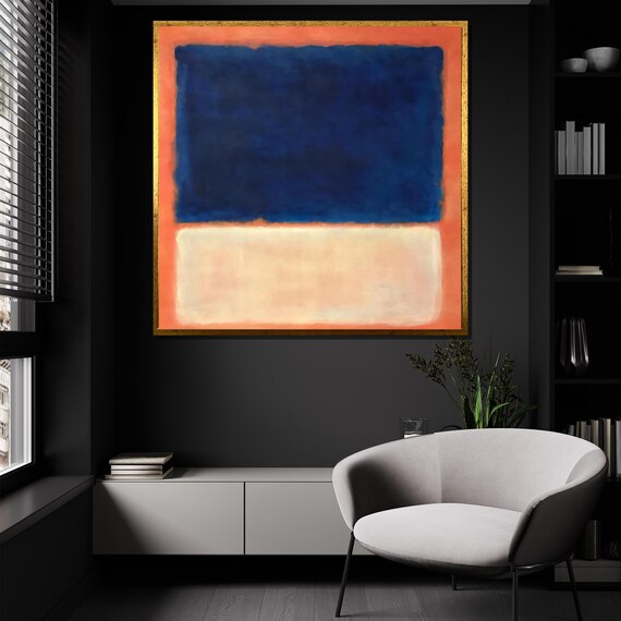 Mark Rothko Blue And Orange Painting Abstract Art Print Large Wall Art For Living Room Modern Minimalist Decor Gift For Art Lovers