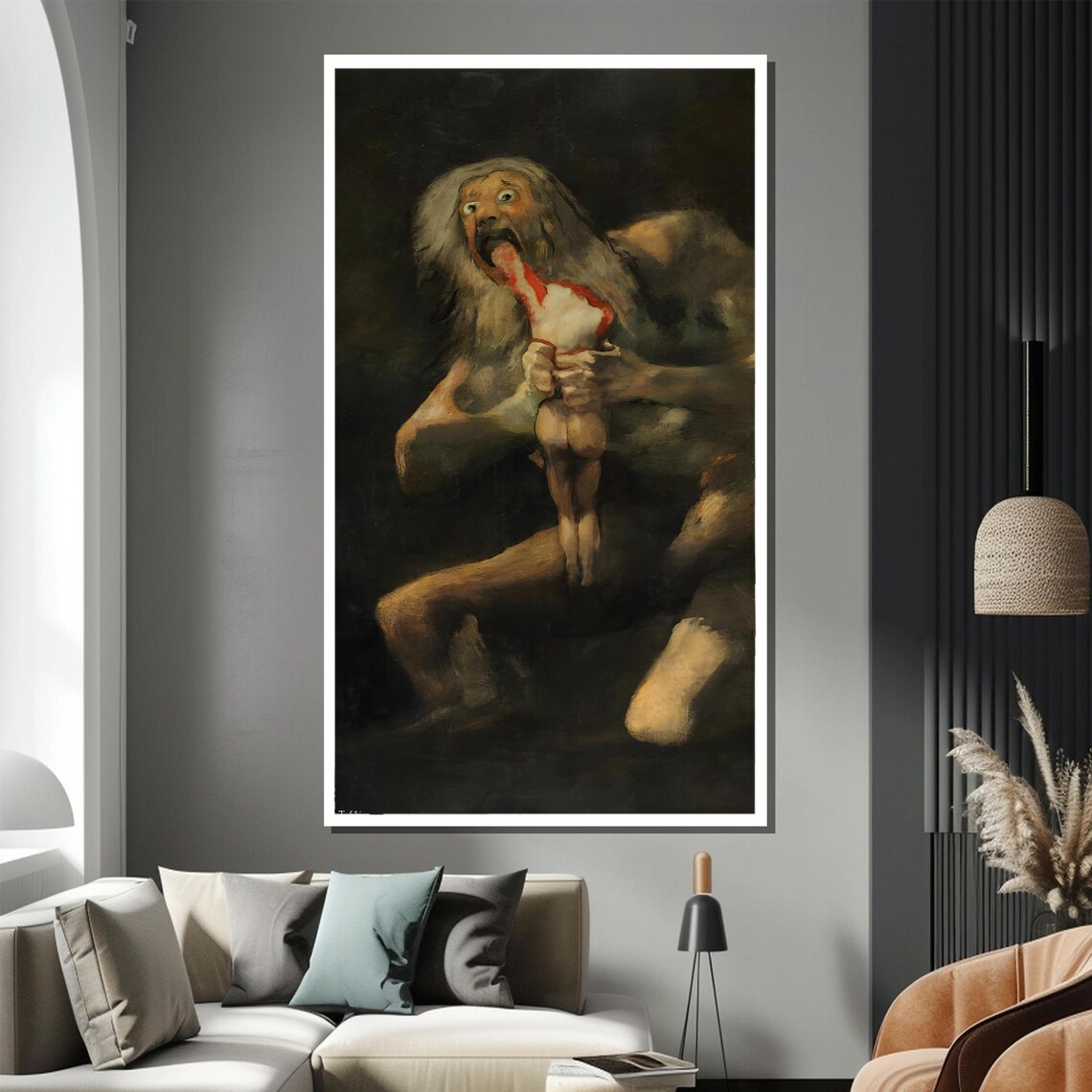 Francisco Goya, Saturn Devouring His Son Art Print - Image 4