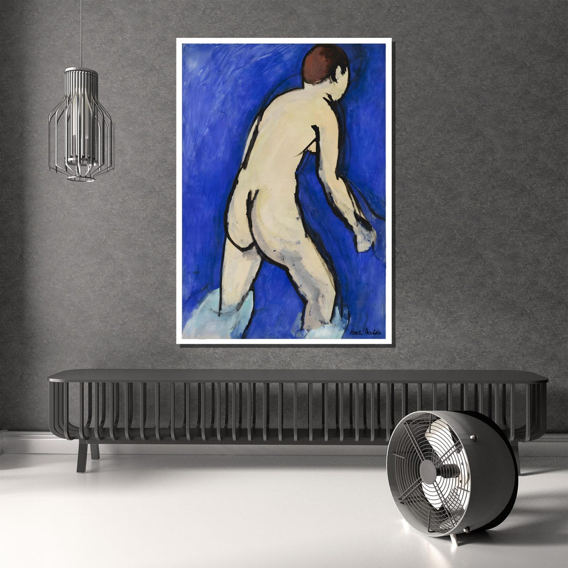 Henri Matisse Painting Nude Against Blue Background Modern Art Wall Decor Unique Gift For Home Or Office - Image 4