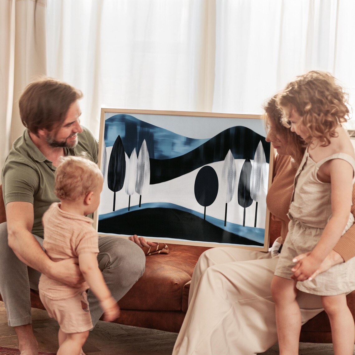 Modern Abstract Landscape, Minimalist Print - Image 3