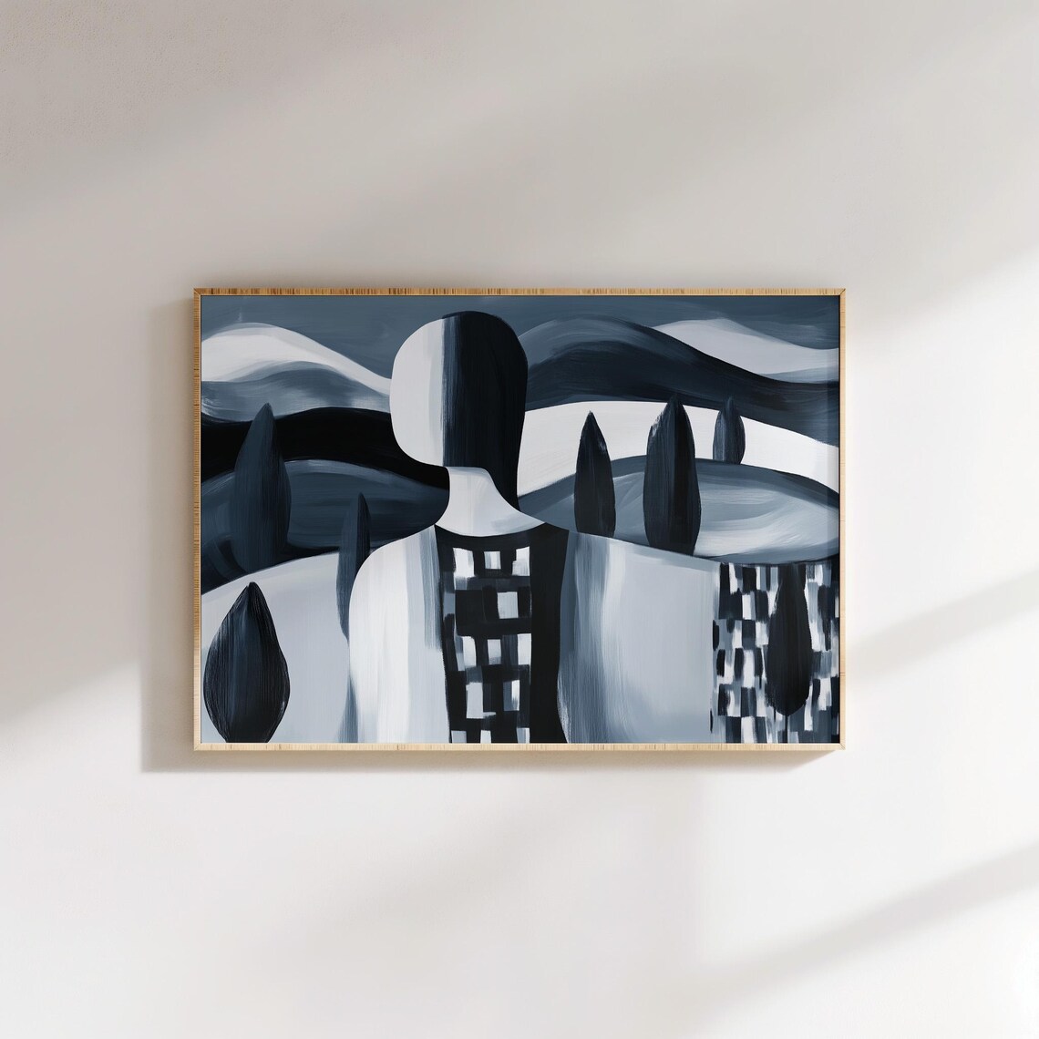 Minimalist Abstract Figure Art, Faceless Portrait - Image 3