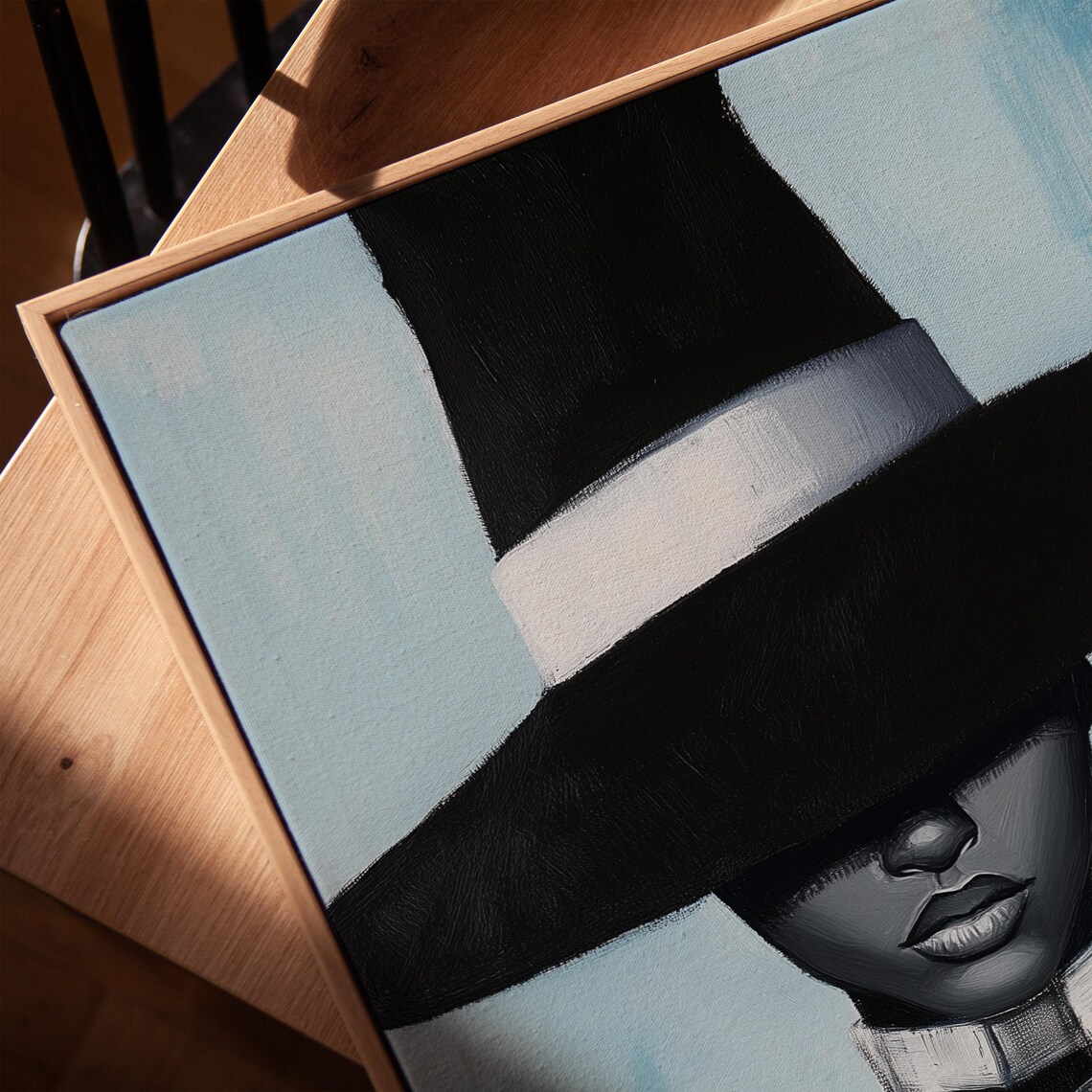 Minimalist Portrait Art, Black And White Fashion Print - Image 3