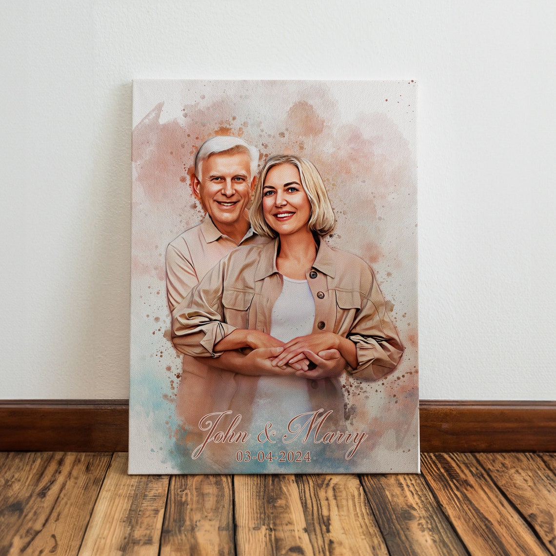 Files Watercolor Portrait From Photo Custom Painting Grandmother Portrait Art Mothers Day Gift Fathers Day Memorial - Image 5