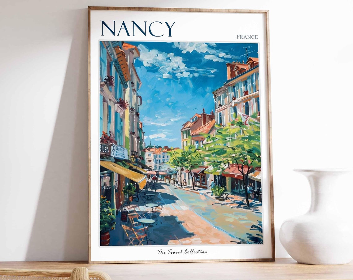 Nancy Poster France Travel Print French Decor Europe Travel Poster European Wall Art City Print Nancy Gift Nancy Travel Poster