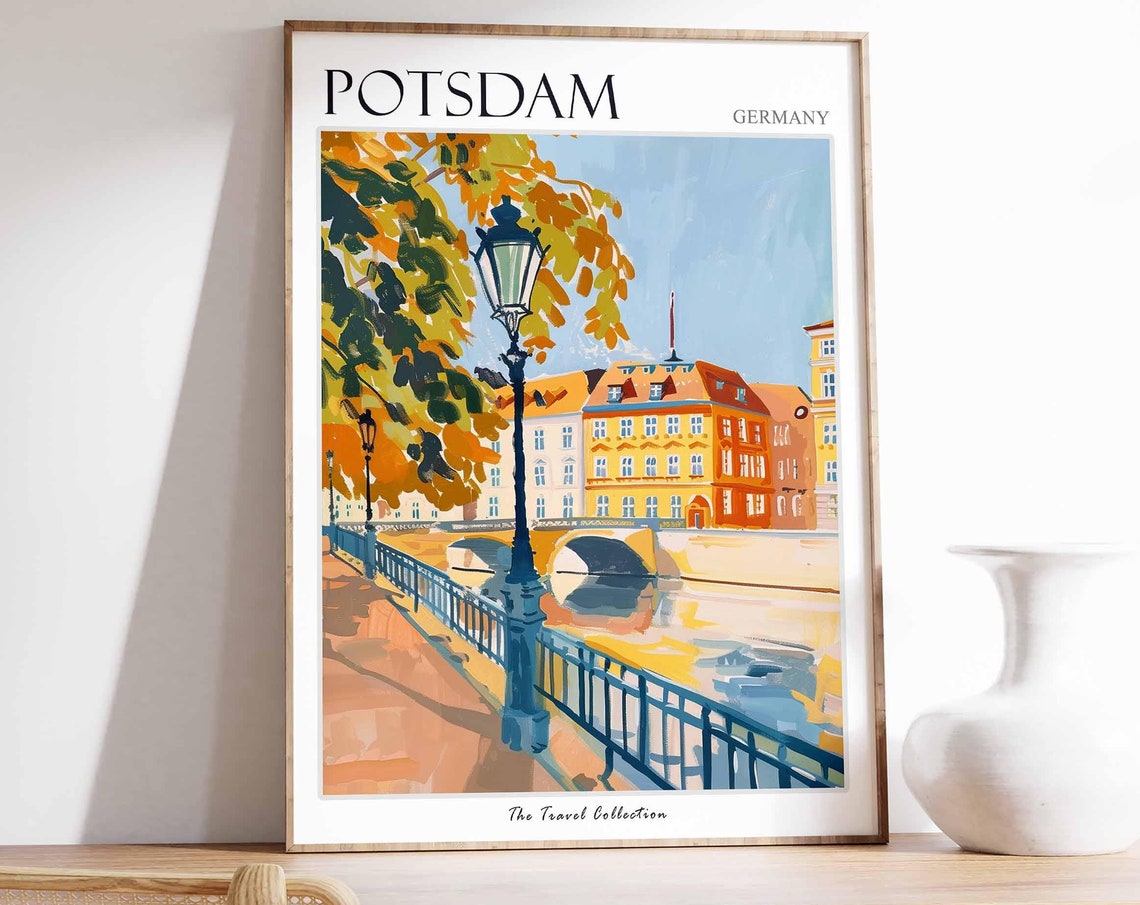 Potsdam Poster Germany Travel Print German Decor Europe Travel Poster European Wall Art City Print Potsdam Gift Potsdam Travel Poster