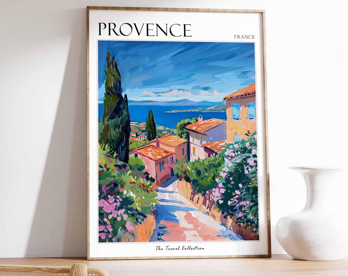 Provence France Travel Poster, European Travel Print