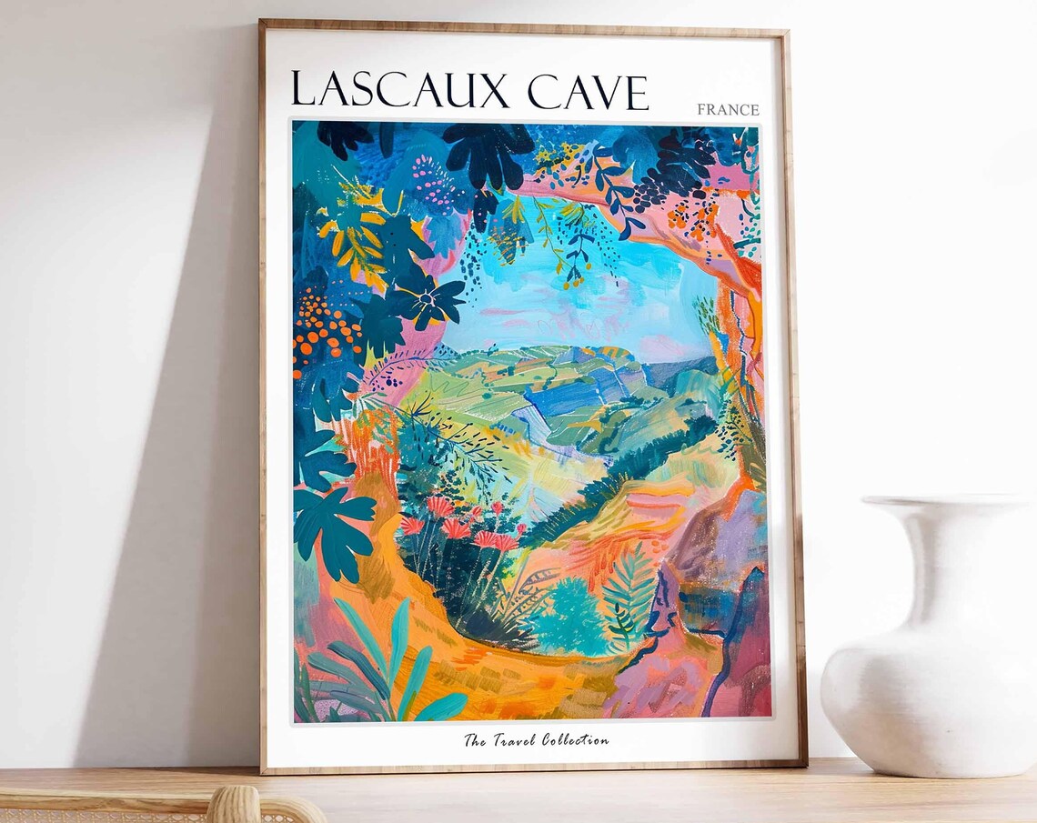 Lascaux Cave Painted Cave Mouth Valley Art View France Poster