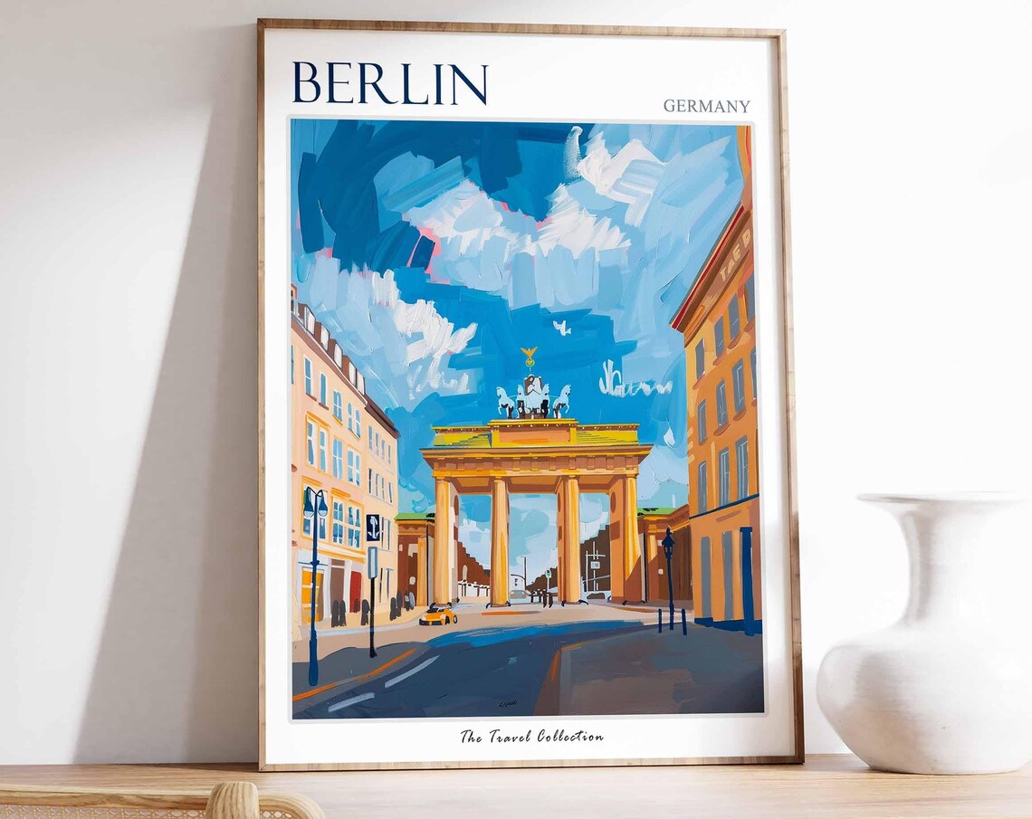 Berlin Travel Poster, Germany City Art Print