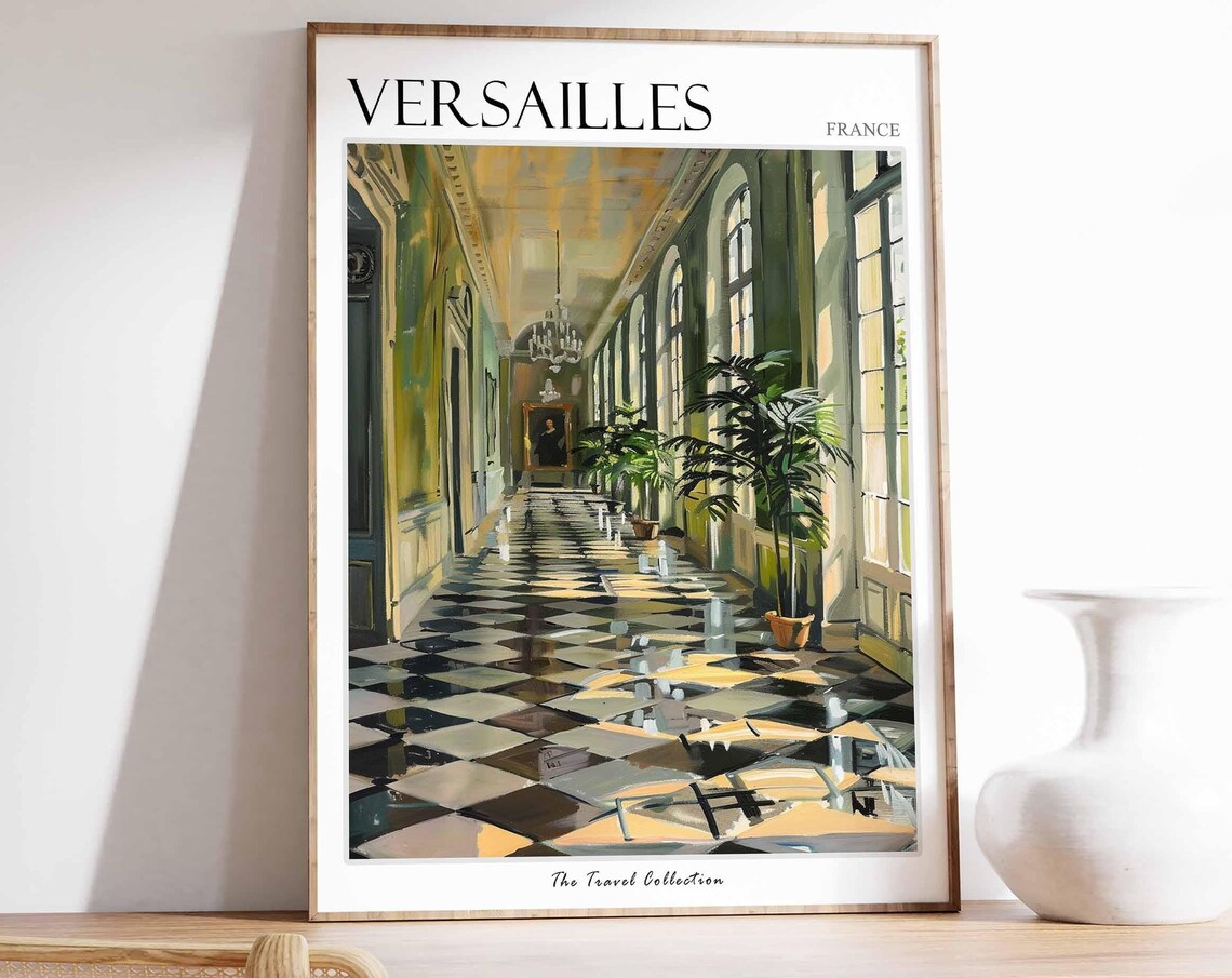 Versailles France Travel Poster, European Wall Art