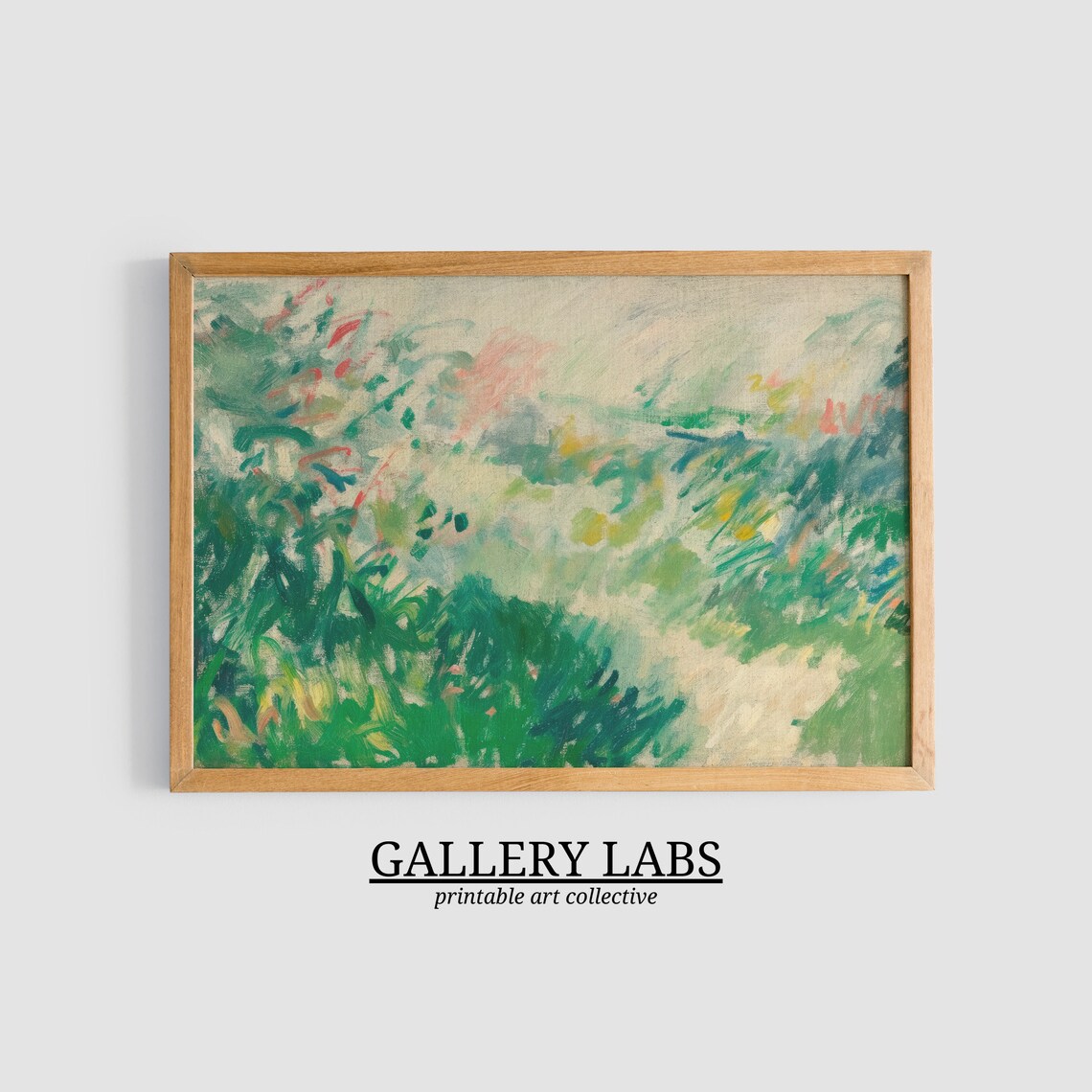 Abstract Garden Painting Colorful Loose Brushstroke Meadow Art Print - Image 3