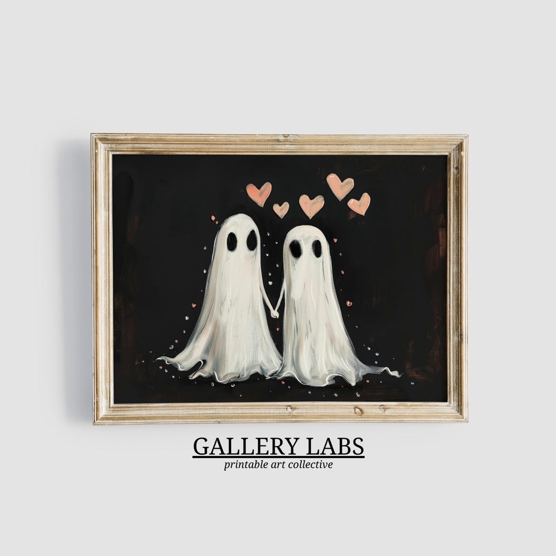 Ghosts Painting Halloween Wall Art Halloween Decor Preppy Decor Halloween Print Cute Spooky Decor Art