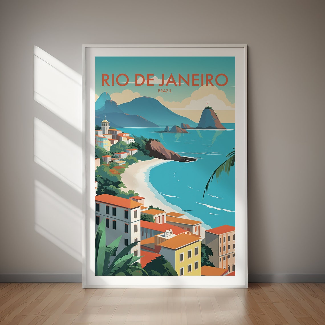 Rio De Janeiro Poster Brazil Travel Art Art Art Instant Gift Home Decor Gift For Her Gift For Him