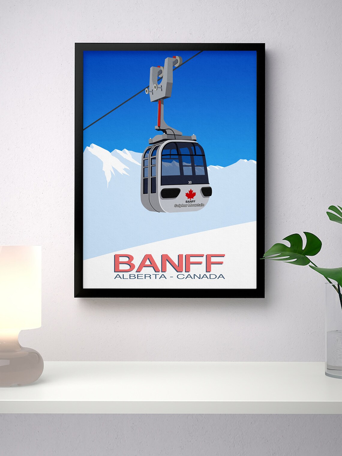 Banff Ski Resort Poster, Ski Travel Poster - Image 4